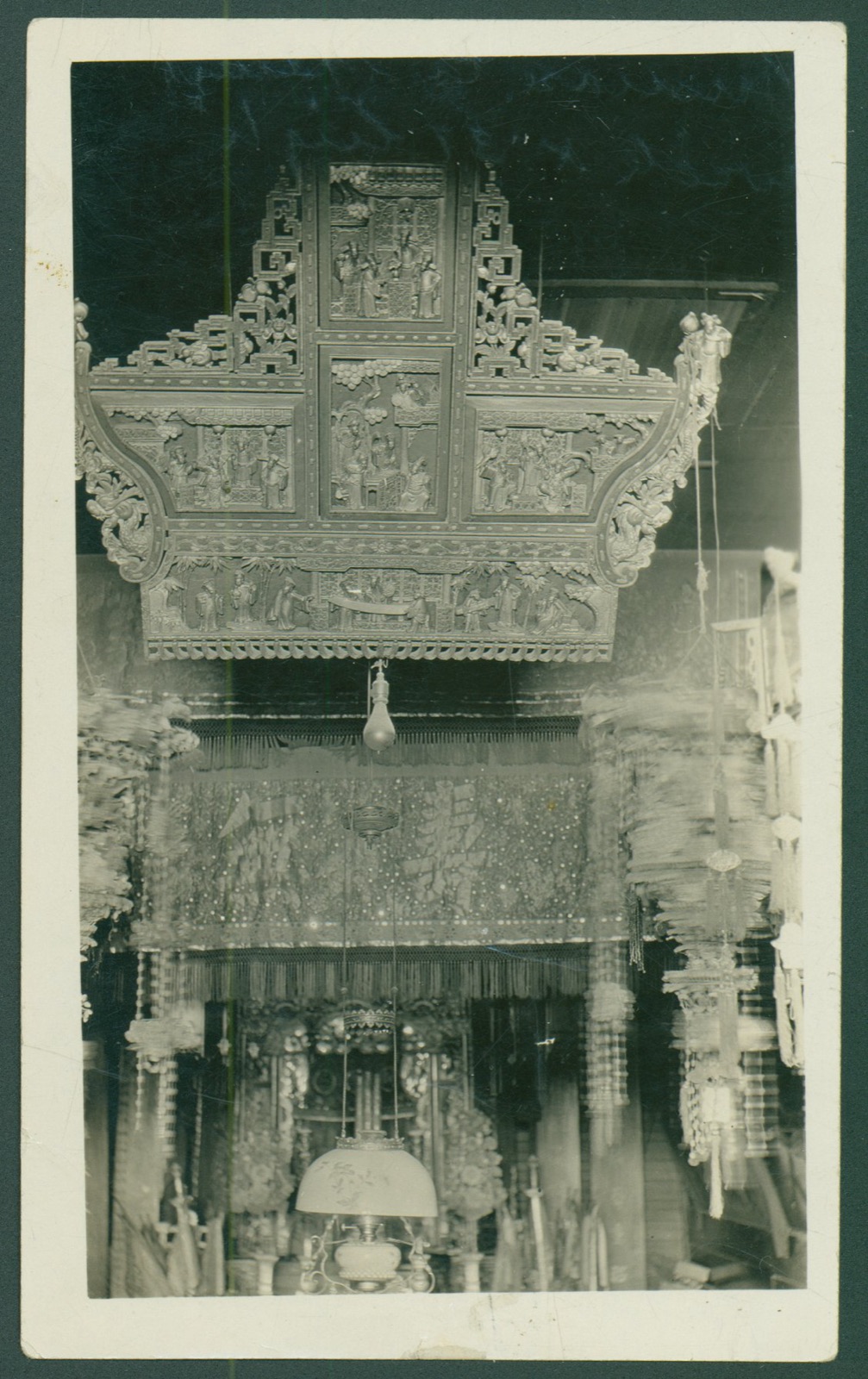 埃文斯顿华人庙神坛上段，约 1890 年。美国怀俄明大学 American Heritage Center 藏